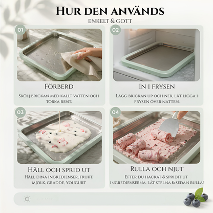 Isvik - Happyrolls™ Isplatta för hemmagjord glass