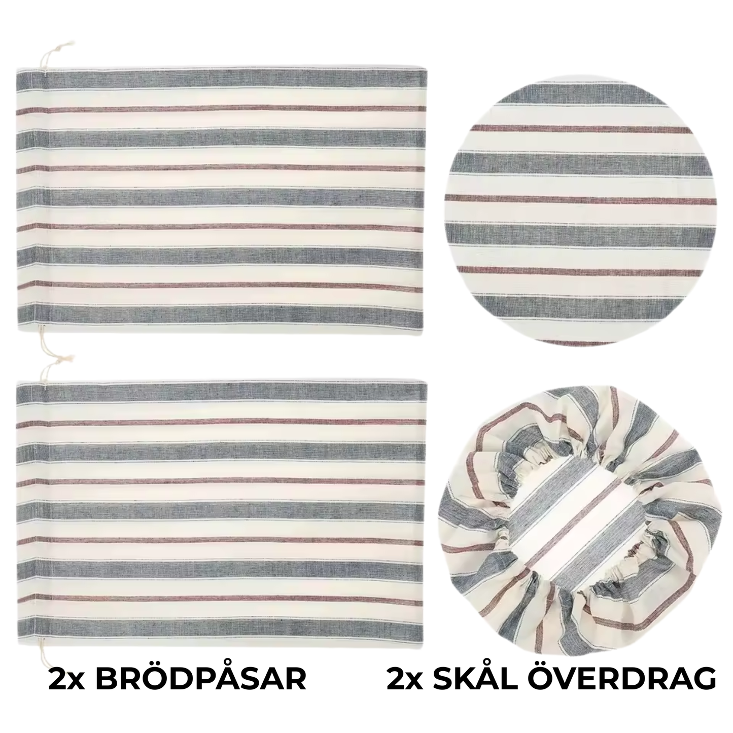 Isvik - Linne-set Bröd & Skål