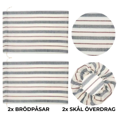 Isvik - Linne-set Bröd & Skål